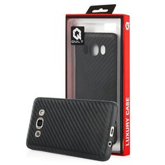 Qult Luxury Carbon Back Case Silicone Case for LG K420 K10 Black hinta ja tiedot | Qult Puhelimet, älylaitteet ja kamerat | hobbyhall.fi