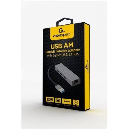 Cablexpert A-AMU3-LAN-01 hinta ja tiedot | Adapterit | hobbyhall.fi