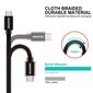 Swissten Textile Quick Charge Universal Micro USB Data and Charging Cable 0.2m Red hinta ja tiedot | Puhelinkaapelit | hobbyhall.fi