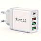 35W USB C pikalaturi, 3-porttinen EU-adapteri hinta ja tiedot | Puhelimen laturit | hobbyhall.fi