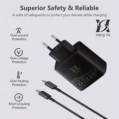 Supernopea Lataus Samsungille, 45W USB-C Laturi Kaapeli Mukana hinta ja tiedot | Puhelimen laturit | hobbyhall.fi