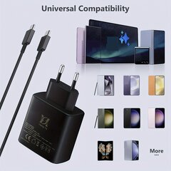 Supernopea Lataus Samsungille, 45W USB-C Laturi Kaapeli Mukana hinta ja tiedot | Puhelimen laturit | hobbyhall.fi