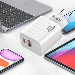 Kaksois-USB C 40W Pikalaturi, 3,3FT Kaapeli hinta ja tiedot | Puhelimen laturit | hobbyhall.fi