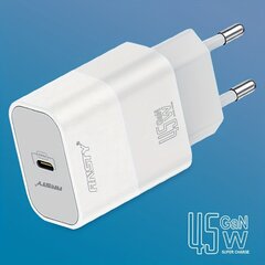 45W USB C Seinälaturi, USB-C PD Pikalataus Adapteri hinta ja tiedot | Puhelimen laturit | hobbyhall.fi