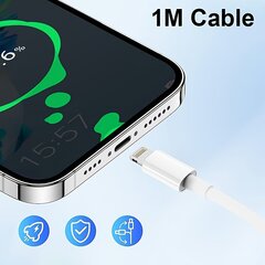 IPhone Laturi Nopea Lataus [MFi Sertifioitu] 45W USB-C Seinalaturi USB-C Lightning Kaapeli hinta ja tiedot | Puhelimen laturit | hobbyhall.fi