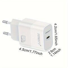 35W USB C Laturi, Pikalataus Adapteri iPhone/Samsung/Google Pixel hinta ja tiedot | Puhelimen laturit | hobbyhall.fi