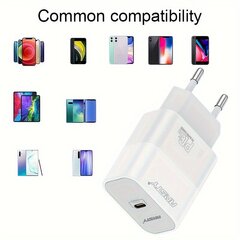 35W USB C Laturi, Pikalataus Adapteri iPhone/Samsung/Google Pixel hinta ja tiedot | Puhelimen laturit | hobbyhall.fi