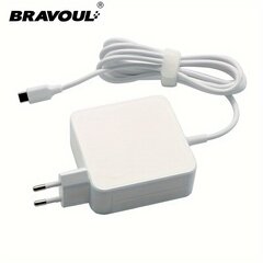 BRAVOUL 65W USB Type-C Pikalaturi Älypuhelimille, Kannettaville ja Laitteille – EU Plug. hinta ja tiedot | Puhelimen laturit | hobbyhall.fi