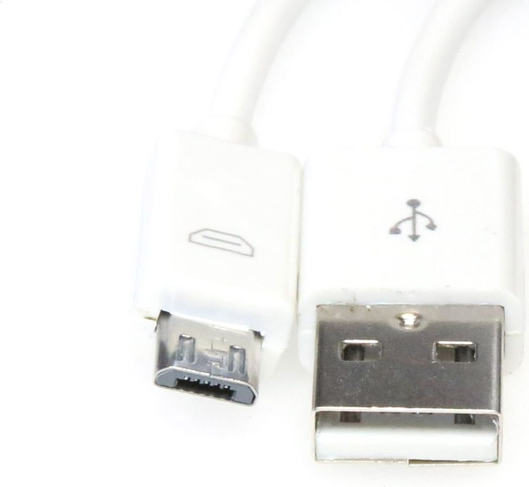 Omega-kaapeli microUSB 1m, valkoinen (44343) hinta ja tiedot | Kaapelit ja adapterit | hobbyhall.fi