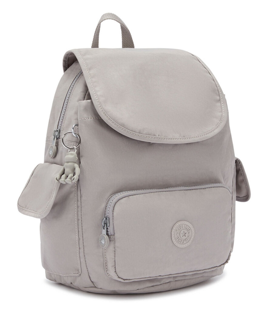 Kipling City Pack S -reppu, harmaa hinta ja tiedot | Naisten laukut | hobbyhall.fi