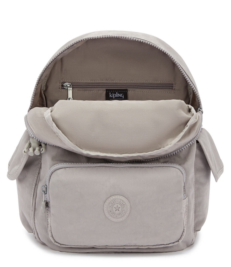 Kipling City Pack S -reppu, harmaa hinta ja tiedot | Naisten laukut | hobbyhall.fi