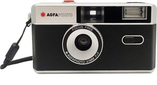 Agfaphoto uudelleenkäytettävä kamera 35mm, musta hinta ja tiedot | AgfaPhoto Puhelimet, älylaitteet ja kamerat | hobbyhall.fi