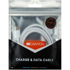 Canyon : CNE-USBC1W, USB Type-C - USB 2.0, pituus on 1 metri. hinta ja tiedot | Canyon Kodinkoneet ja kodinelektroniikka | hobbyhall.fi