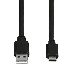 USB-C-kaapeli Hama, USB 2.0, USB-C-liitin - USB-A-liitin, 480 Mbit/s, 1 m, musta hinta ja tiedot | Hama Puhelimet, älylaitteet ja kamerat | hobbyhall.fi