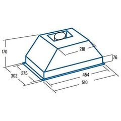 Cata G-45 WH hinta ja tiedot | Liesituulettimet | hobbyhall.fi