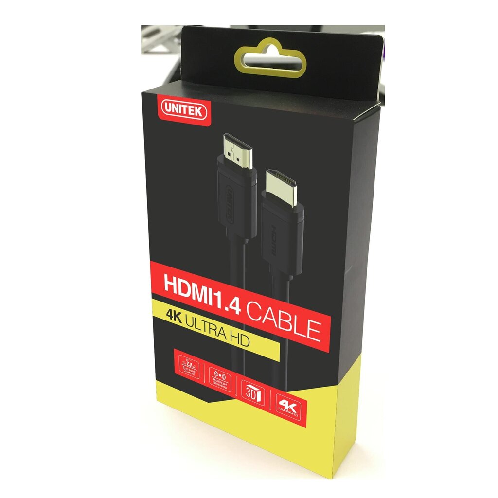 Unitek Y-C138M, HDMI, 2 m hinta ja tiedot | Kaapelit ja adapterit | hobbyhall.fi