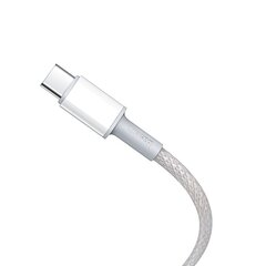 Baseus USB-C - USB-C-kaapeli, 100 W, 5 A, 1 m, valkoinen (CATGD-02) hinta ja tiedot | Puhelinkaapelit | hobbyhall.fi