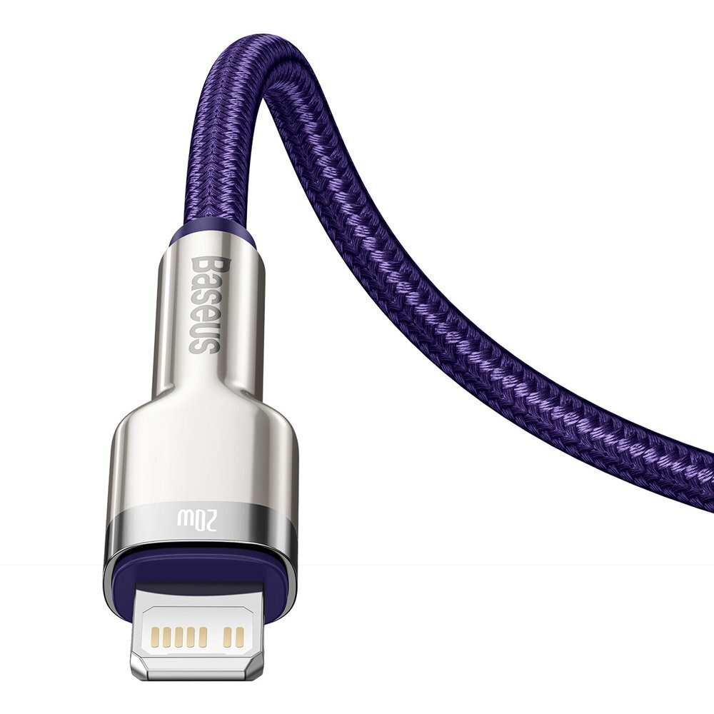 Baseus Cafule Series Metal Data USB-C-Lightning -kaapeli, 20 W, 1 m, sininen (CATLJK-A05) hinta ja tiedot | Puhelinkaapelit | hobbyhall.fi