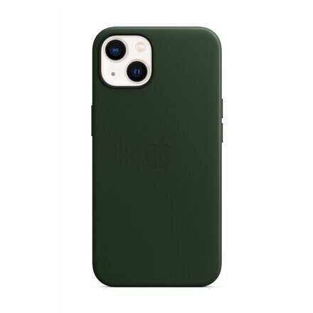 iPhone 13 Leather Case with MagSafe, Sequoia Green hinta ja tiedot | Puhelimen kuoret ja kotelot | hobbyhall.fi