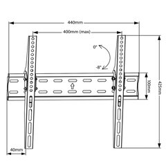 Maclean MC-862 26-55" hinta ja tiedot | TV-seinätelineet | hobbyhall.fi