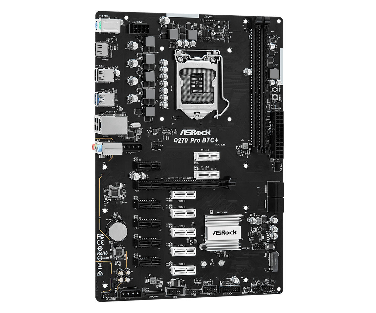 ASRock Q270 PRO BTC+ hinta ja tiedot | Emolevyt | hobbyhall.fi