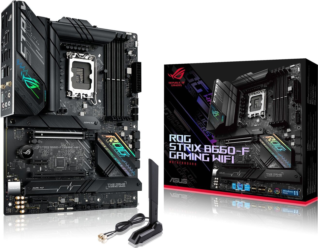 Asus ROG STRIX B660-F GAMING WIFI hinta ja tiedot | Emolevyt | hobbyhall.fi