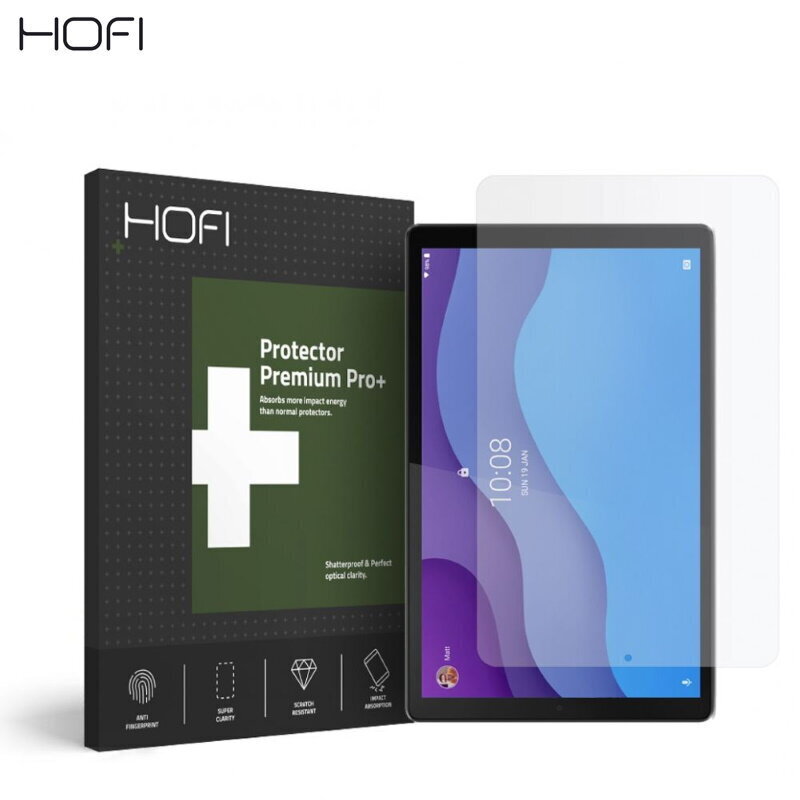 Hofi Tempered Glass 9H PRO+ Extra Shock Screen Protector Lenovo Tab M10 10.1" 2ND GEN TB-X306 hinta ja tiedot | Tablettien lisätarvikkeet | hobbyhall.fi