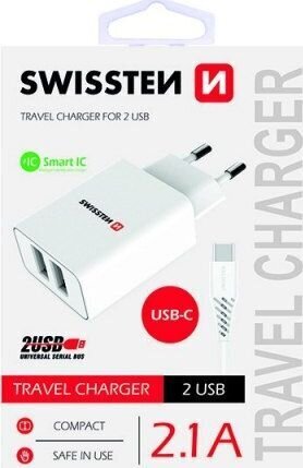 Swissten 22053000 hinta ja tiedot | Puhelimen laturit | hobbyhall.fi