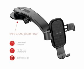 Swissten S-GRIP G1-R1 Metal Age Gravity 360 Universal Car Panel Holder For Devices Silver hinta ja tiedot | Puhelintelineet | hobbyhall.fi