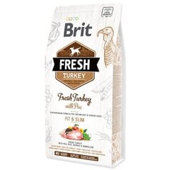 Brit Fresh Turkey & Pea Adult Fit & Slim täysravinto aikuisille koirille 2,5 kg hinta ja tiedot | Koiran kuivaruoka | hobbyhall.fi