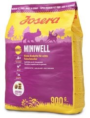 Josera -ruoansulatusjärjestelmä helpottaa käyttöä pienillä koirilla Miniwell, 900 g hinta ja tiedot | Koiran kuivaruoka | hobbyhall.fi
