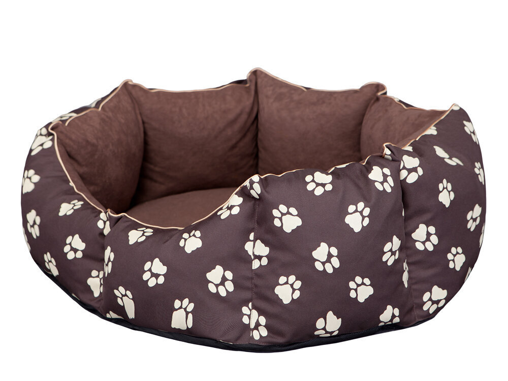 Koiranpesä Hobbydog New York, L, Brown Paws, 65x55 cm hinta ja tiedot | Pedit ja pesät | hobbyhall.fi