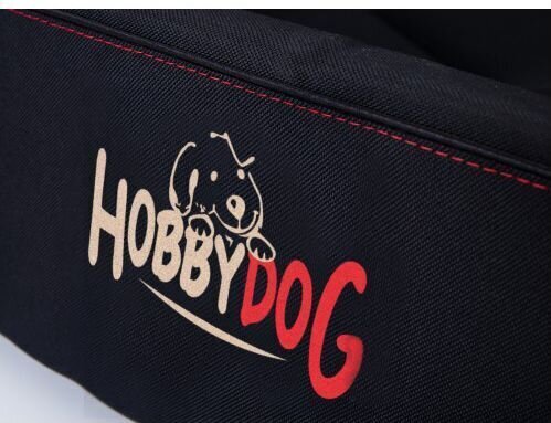 Pesä Hobbydog Checkered R1, musta/punainen, 42x30 cm hinta ja tiedot | Pedit ja pesät | hobbyhall.fi