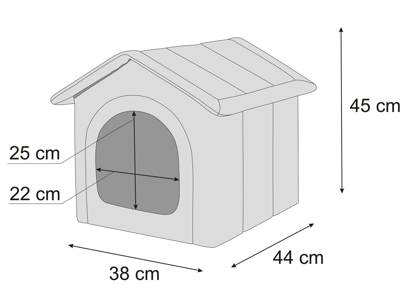 Hobbykoiran pesä Graphite Ecolen R2, 38x44 cm. hinta ja tiedot | Pedit ja pesät | hobbyhall.fi