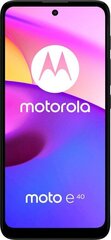 Motorola Moto E40 64GB, Kaksois-SIM, Hiiliharmaa hinta ja tiedot | Matkapuhelimet | hobbyhall.fi