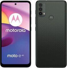 Motorola Moto E40 64GB, Kaksois-SIM, Hiiliharmaa hinta ja tiedot | Motorola Puhelimet, älylaitteet ja kamerat | hobbyhall.fi