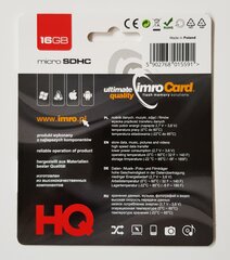Kortti IMRO 4, 16GB hinta ja tiedot | Muistitikut | hobbyhall.fi