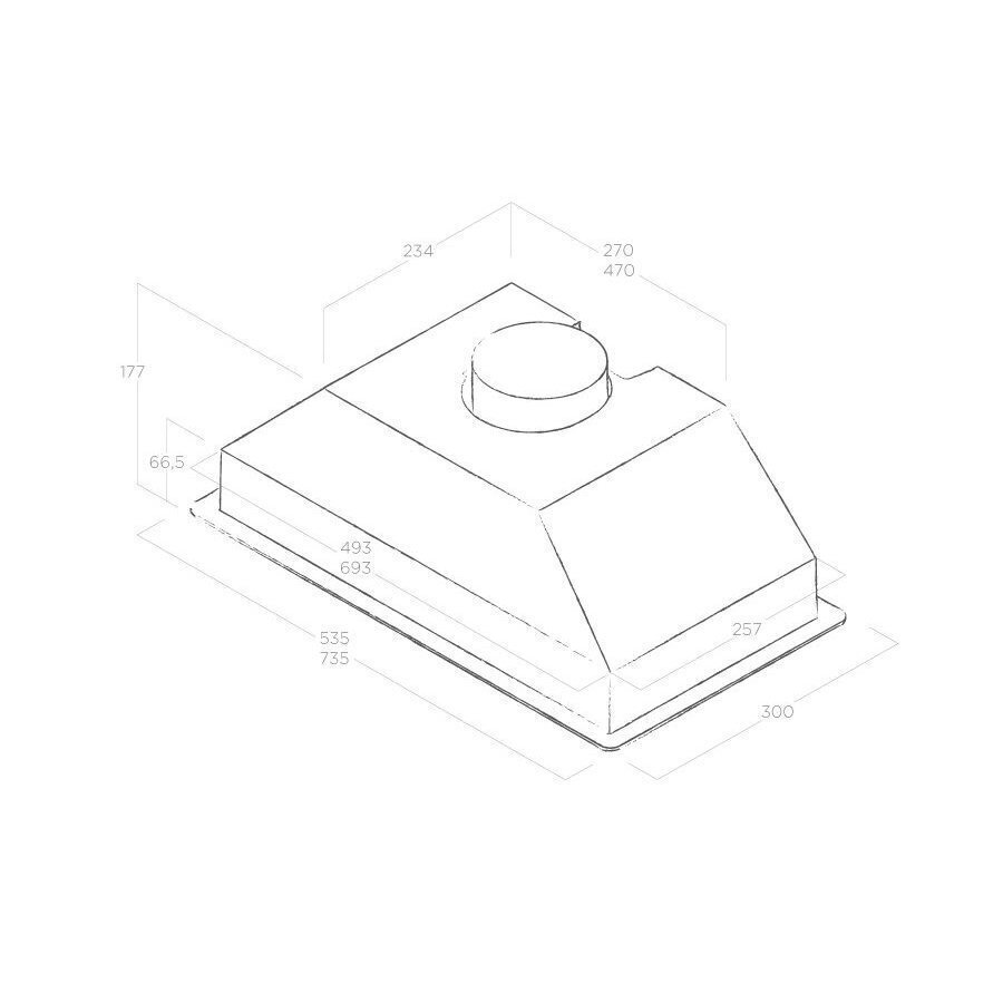 Elica ERA GR/A/72 hinta ja tiedot | Liesituulettimet | hobbyhall.fi