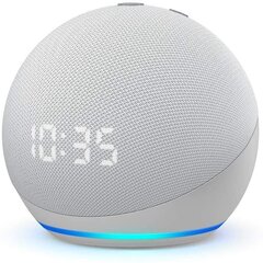 Amazon Echo Dot 4 Clock, Valkoinen hinta ja tiedot | Kaiuttimet | hobbyhall.fi