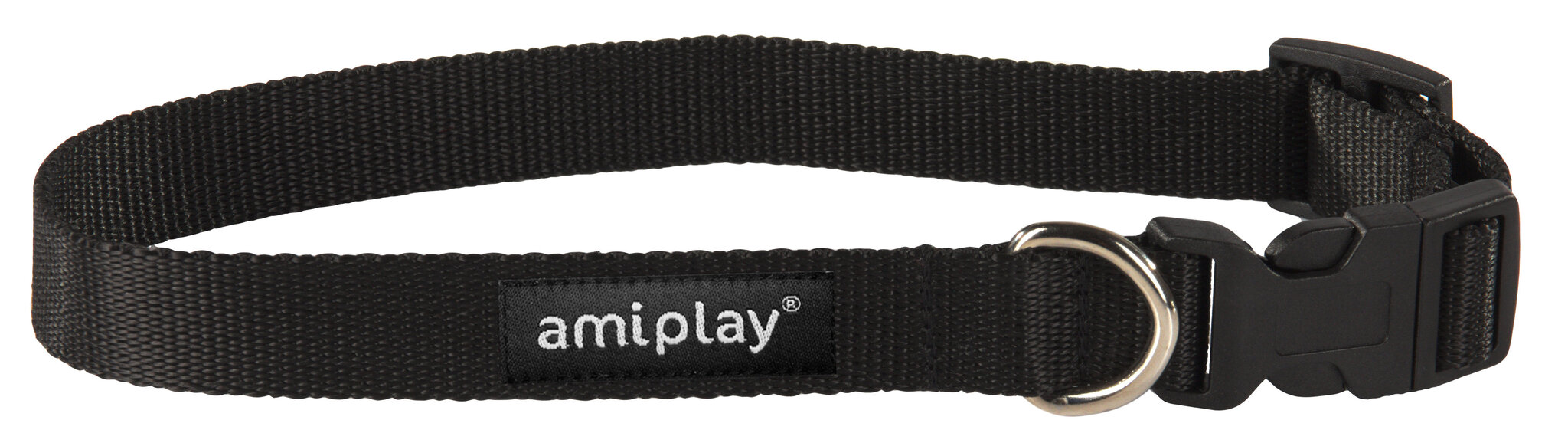 Säädettävä kaulapanta Amiplay Basic, S, musta hinta ja tiedot | Koiran valjaat ja kaulapannat | hobbyhall.fi