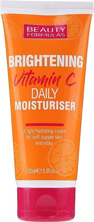 Kirkastava, kosteuttava kasvovoide Beauty Formulas Brightening Vitamin C 100 ml. hinta ja tiedot | Kasvovoiteet | hobbyhall.fi