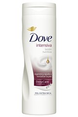 Ravitseva vartalovoide erittäin kuivalle iholle Dove Nourishing Body Care Intensive 400 ml hinta ja tiedot | Vartalovoiteet ja -emulsiot | hobbyhall.fi