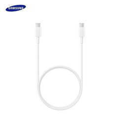 .Samsung EP-DA705BWE Universal Type-C - Type-C lataus- ja datakaapeli, valkoinen 1 m (OEM) hinta ja tiedot | Puhelinkaapelit | hobbyhall.fi