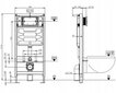 WC-setti Mexen 5in1 Fenix Slim wc-istuimella Carmen Rimless Slim hinta ja tiedot | WC-istuimet | hobbyhall.fi