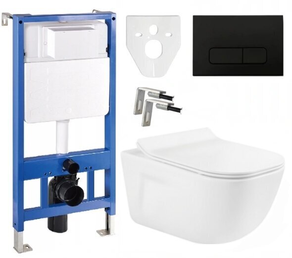 WC-setti Mexen 5in1 Fenix Slim wc-istuimella Margo Rimless Slim hinta ja tiedot | WC-istuimet | hobbyhall.fi