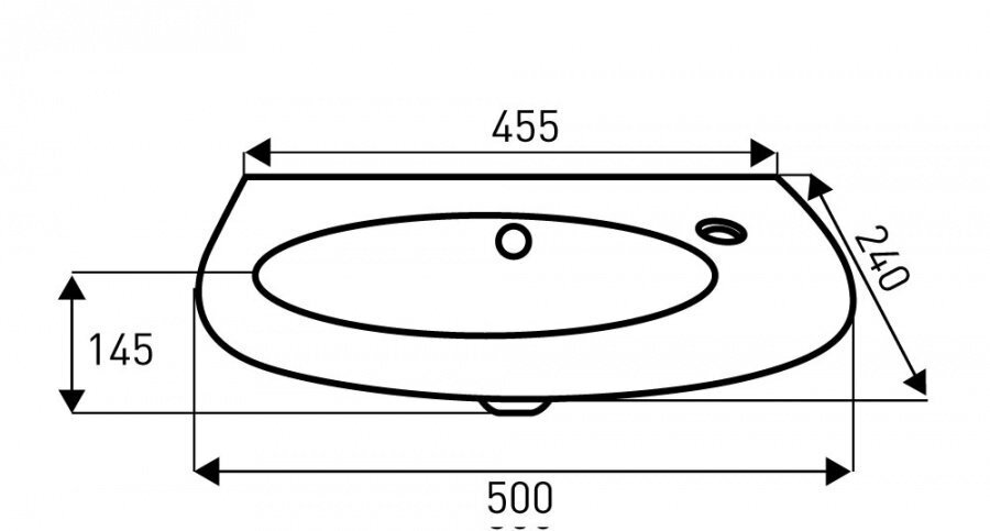 Keraaminen pesuallas Kerra Elf Slim hinta ja tiedot | Pesualtaat | hobbyhall.fi