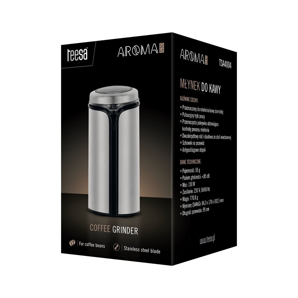 Teesa TSA4004 Aroma G30 hinta ja tiedot | Kahvimyllyt | hobbyhall.fi