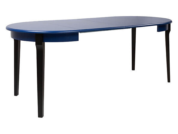Jatkettava pöytä BRW Lucan 2, sininen/musta hinta ja tiedot | Ruokapöydät | hobbyhall.fi