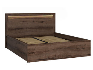 Sänky BRW Baylar, 160x200cm, ruskea. hinta ja tiedot | Sängyt | hobbyhall.fi