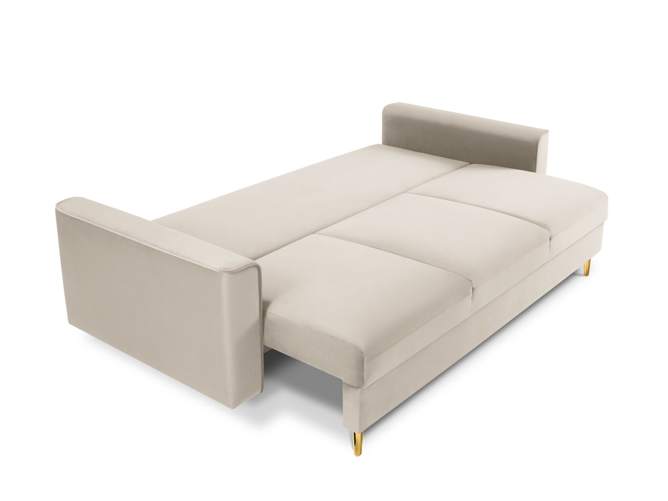 Kolmen istuttava sohva Mazzini Sofas Cartadera, beige/kultainen hinta ja tiedot | Sohvat ja vuodesohvat | hobbyhall.fi